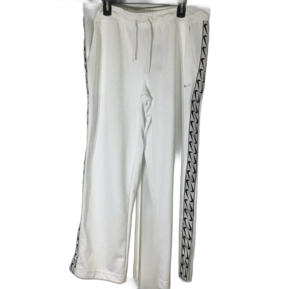 Nike Pants Women's Size XL Color White Loose Fit Open Ankle Hem Pants Sportswear